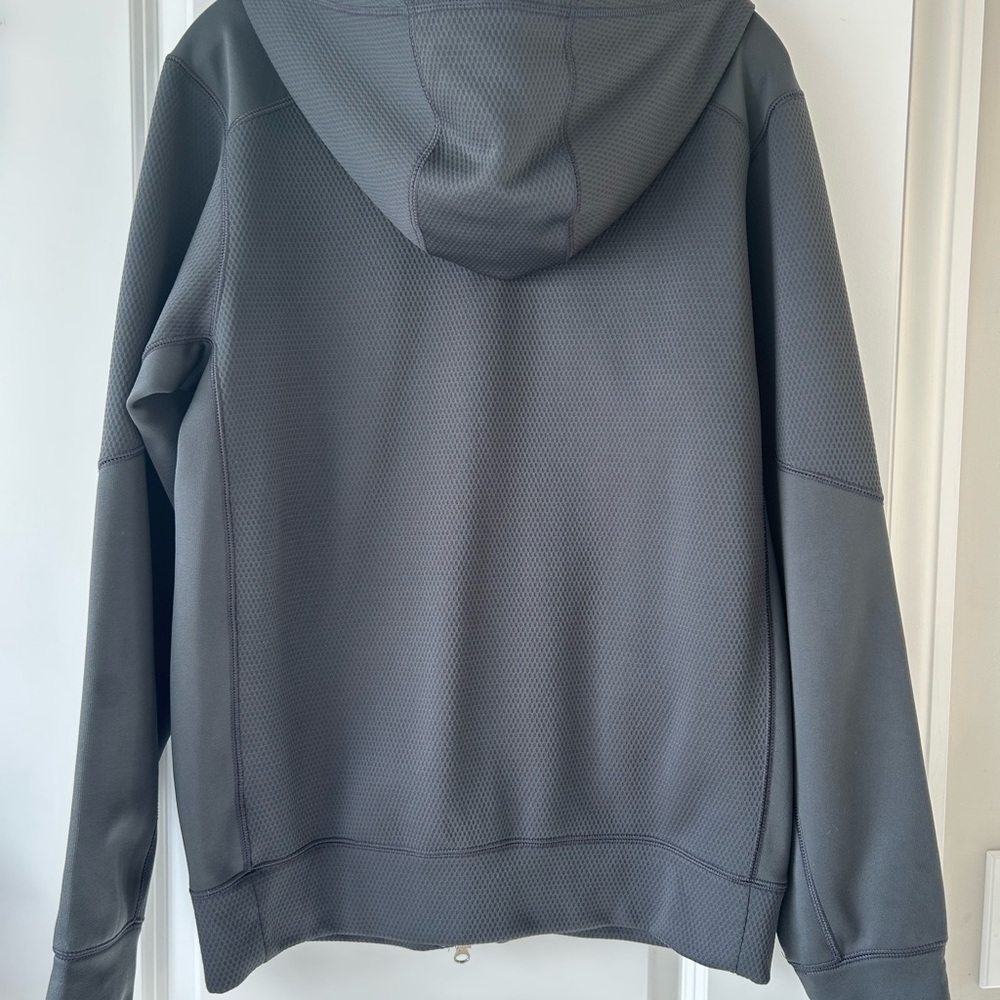 Nike Dark Gray Therma-Fit Ole Miss Zip-Up Hoodie - Picture 6 of 6